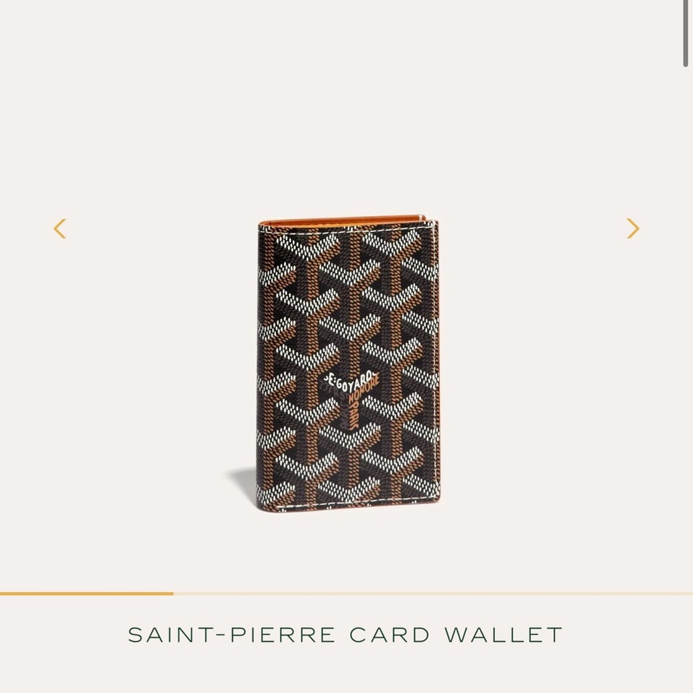 Goyard Black and Brown Saint-Pierre Card Wallet